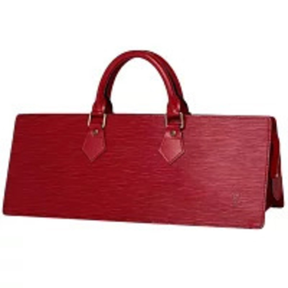 Louis Vuitton Sac Triangle Handbag Epi Leather Castilian Red